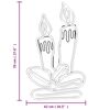 vidaXL Figura de velas de Natal com 144 luzes LED 70x42 cm
