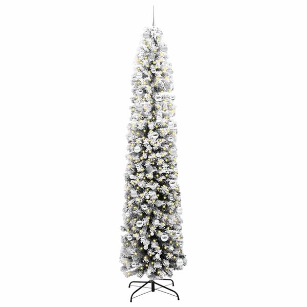 vidaXL &Aacute;rvore de Natal Artificial Verde 240 cm PVC e A&ccedil;o e Pl&aacute;stico