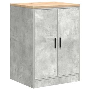 vidaXL Arm&aacute;rio de arruma&ccedil;&atilde;o de garagem Bet&atilde;o Cinzento 60x51x85 cm