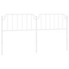 vidaXL Cabeceira de substitui&ccedil;&atilde;o 200 cm metal branco