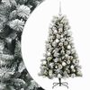 vidaXL &Aacute;rvore de Natal artificial com ramos articulados e bolas 150 cm