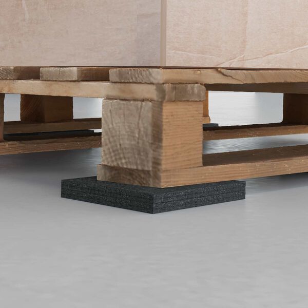 vidaXL Almofada de Borracha Preto Borracha