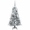 vidaXL &Aacute;rvore de Natal Articulada Artificial Branco 120 cm PE e PVC
