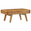 vidaXL Mesa de centro madeira de mangueira maci&ccedil;a 90x50x40 cm