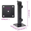 vidaXL Base de guarda-sol para poste de &Oslash;38/48 mm a&ccedil;o preto fosco