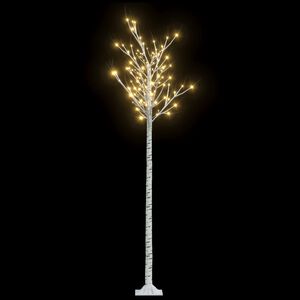 vidaXL &Aacute;rvore de Natal 200 LEDs salgueiro int./ext. 2,2m branco quente