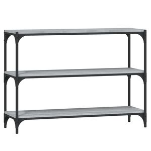 vidaXL Estante 100x33x70,5 cm derivados de madeira/a&ccedil;o cinza sonoma