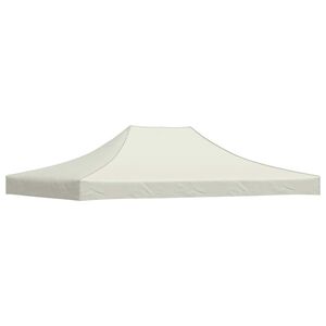 vidaXL Teto para tenda de festas 4x3 m 270 g/m&sup2; cor creme
