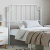vidaXL Cabeceira de cama 100 cm metal branco