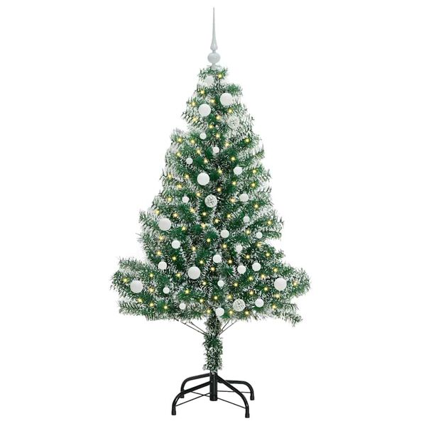 vidaXL &Aacute;rvore de Natal Artificial Coberta de Neve com Luzes de LED