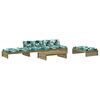 vidaXL 5 pcs conjunto lounge de jardim c/ almofad&otilde;es pinho impregnado