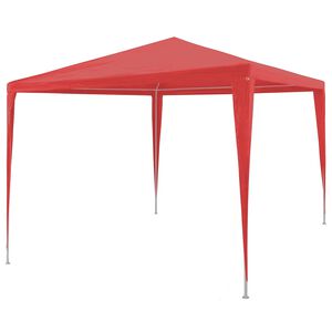 vidaXL Tenda de Festa Vermelho 300 x 300 x 255 cm PE e A&ccedil;o