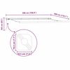 vidaXL Estrutura de Toldo Manual Branco 500 × 300 cm Alumínio
