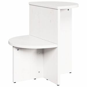 vidaXL Mesa de centro Branco 50 x 40 x 50 cm Madeira de pinho maci&ccedil;a