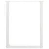 vidaXL P&eacute;s de mesa de jantar em forma de U, 2 pe&ccedil;as, branco, 70 x (72-73) cm, a&ccedil;o