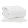 vidaXL Edredom de Ver&atilde;o Simples 2 pcs Branco Microfibra