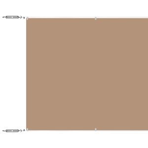 vidaXL Toldo vertical 60x1200 cm tecido oxford cinza-acastanhado
