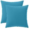 vidaXL Capa almofada 2 pcs HEERLEN Azul-Claro 40 x 40 cm Poli&eacute;ster