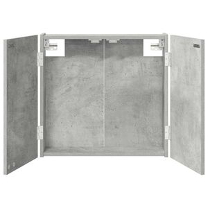 vidaXL Arm&aacute;rio para Dartboard Cinzento Cimento 56 x 12 x 53,5 cm