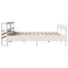 vidaXL Cama sem colch&atilde;o 200x200 cm madeira de pinho maci&ccedil;a branco