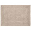 vidaXL Tapete de &Aacute;rea Natural e Branco 140 x 200 cm Juta