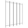 vidaXL Divis&oacute;ria/biombo com 5 pain&eacute;is 200x220 cm tecido branco