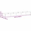 vidaXL Canteiro de jardim elevado 485 x 100 x 36 cm A&ccedil;o Galvanizado