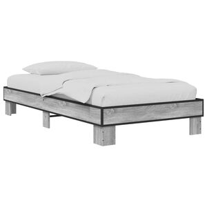 vidaXL Estrutura da Cama Sonoma cinzento 80 x 200 cm