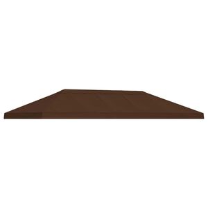 vidaXL Capa de Cobertura de Gazebo 6 x 3 m Castanho Poli&eacute;ster 190