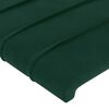 vidaXL Cabeceira de cama veludo 100x5x78/88 cm verde-escuro
