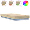 vidaXL Estrutura de cama com luzes LED 90x200 cm carvalho sonoma