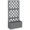 vidaXL Vaso/floreira com treli&ccedil;a WPC 65x33x135 cm