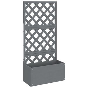vidaXL Vaso/floreira com treli&ccedil;a WPC 65x33x135 cm