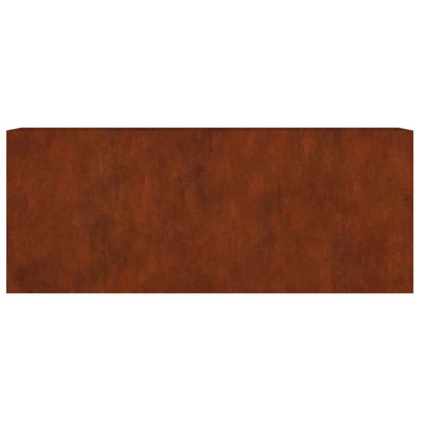vidaXL Canteiro elevado de jardim 200x40x80 cm a&ccedil;o corten