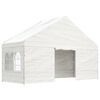 vidaXL Gazebo com telhado 13,38x5,88x3,75 m polietileno branco