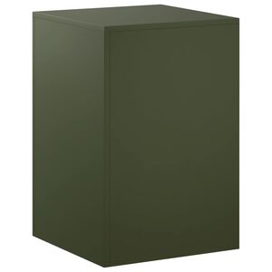 vidaXL Suporte para Plantas Verde-Azeitona 40 x 40 x 60 cm A&ccedil;o Corten