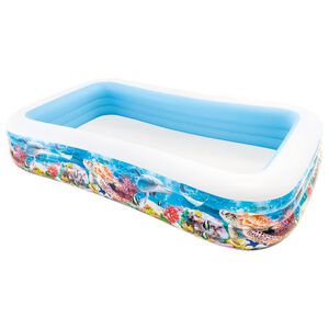 Intex Piscina Swim Center Family 305x183x56 cm design vida marinha