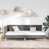 vidaXL Estrutura de Cama de Canto Cinza Escuro 80 cm x 200 cm Veludo