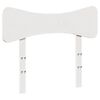 vidaXL Cabeceira 75 cm madeira de pinho maci&ccedil;a branco