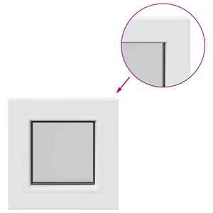 vidaXL Janela de adega cor interna branca RISOR 30 x 30 cm
