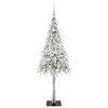 vidaXL &Aacute;rvore de Natal com 150 LEDs com suporte Branco 150 cm PE e A&ccedil;o