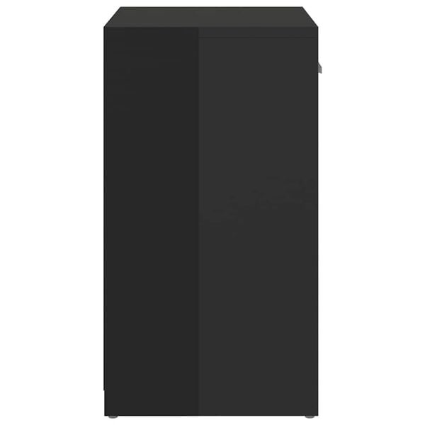 vidaXL Banco sapateira 94,5x31x57 cm derivados madeira preto brilhante