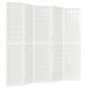 vidaXL Biombo dobr&aacute;vel com 5 pain&eacute;is estilo japon&ecirc;s 200x170 cm branco