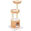 vidaXL &Aacute;rvore para gatos c/ postes arranhadores madeira de salgueiro