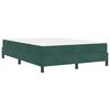vidaXL Cama Box com colch&atilde;o Verde Escuro 140 x 190 cm tecido