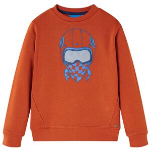 vidaXL Sweatshirt para crian&ccedil;a cor ferrugem-claro 104