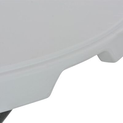 vidaXL Mesa de bar dobrável 80x110 cm PEAD branco