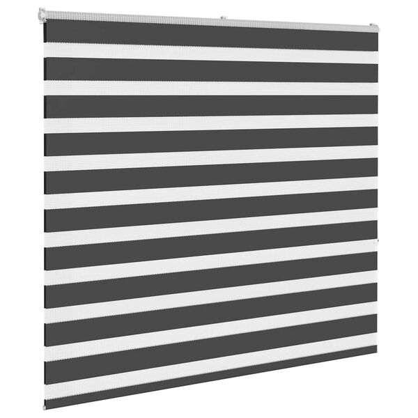 vidaXL Cortina de zebra 165x150 cm largura do tecido 160,9cm poli&eacute;ster