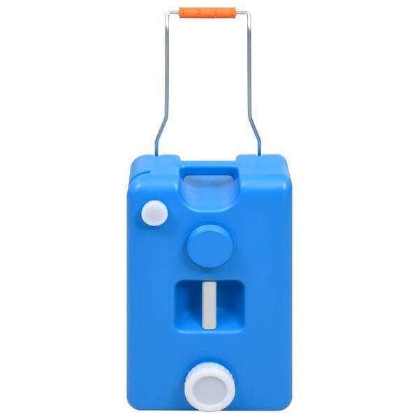 vidaXL Tanque de &aacute;gua com rodas para campismo 25 L azul