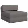 vidaXL Sof&aacute; Cama Dobr&aacute;vel Cinzento-claro 60 x 70 x 41 cm Tecido